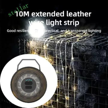 Đèn lều STELLARTECH, Đèn LED dải đèn LED Đèn đo băng ngoài trời LED, Hệ thống lưu trữ đèn đo tay Quay dây đèn nguồn Dây đèn tán Dải đèn chiếu sáng xung quanh