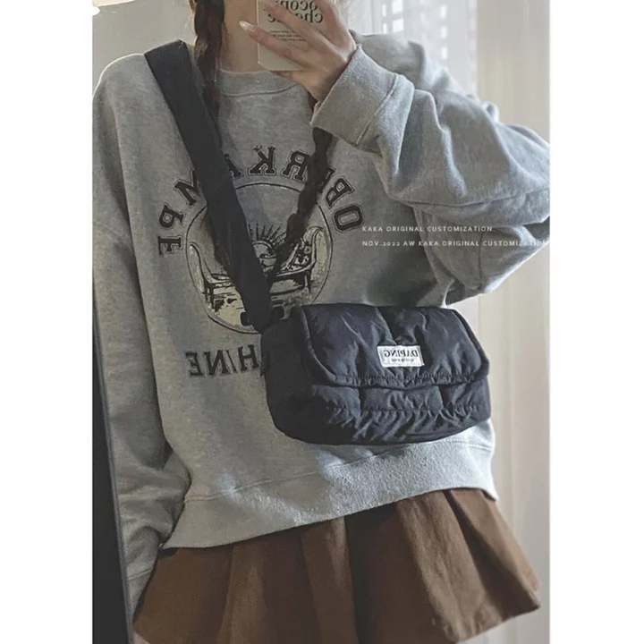 Women's Korean-Style Nylon Tote Bag – Mini, for Work – 4