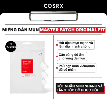 Combo 02 pcs COSRX Miếng dán mụn Master Patch Original Fit 24 patches
