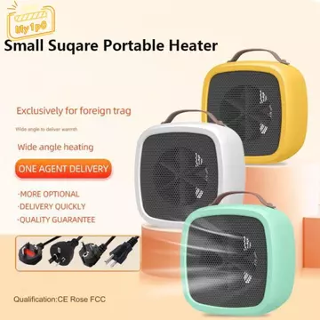 LILY1P0 Máy sưởi không khí ấm để bàn, Quạt sưởi ấm Máy sưởi điện di động, Tiếng ồn nhỏ Làm nóng nhanh 500W Cắm máy sưởi văn phòng Hộ gia đình