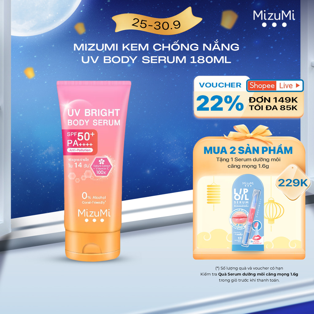 MizuMi Kem chống nắng UV Body Serum 180ml