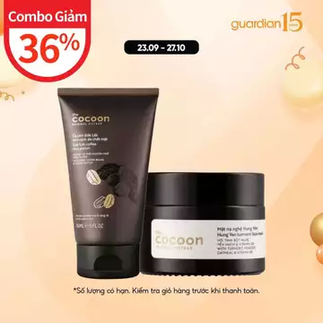 Combo Tẩy Tế Bào Chết Mặt Cocoon Cà Phê Đắk Lắk 150ml & Mặt Nạ Cocoon Chiết Xuất Nghệ Hưng Yên 30ml