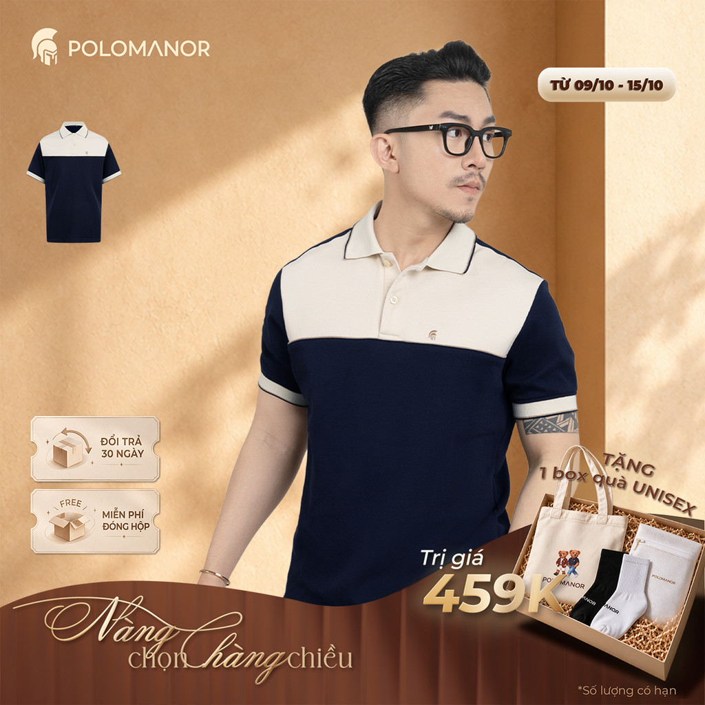 [DEAL LỄ TRUNG THU] Áo polo nam cao cấp LOKI vải cá sấu cotton interlock, thanh lịch sang trọng - POLOMANOR