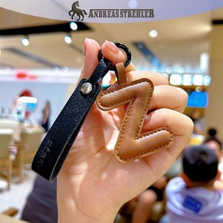 Onetimingfine A Đến Z Da Chữ Cái Ban Đầu Móc Khóa Cho Nữ Màu Kẹo Đơn Giản Túi Thời Trang Điện Thoại Mặt Dây Chuyền Xe Chìa Khóa Trang Sức Quà Tặng VN