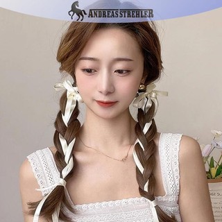 Onetimingfine 2M Ruy Băng Tóc Ruy Băng Lụa Dây Buộc Tóc Nữ Nơ Xoắn Tóc Đuôi Ngựa Giá Đỡ Phụ Kiện Tóc VN