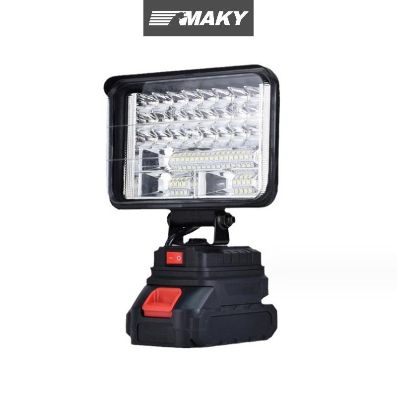 Newwellknownepic Cho 18V-36V Li-ion LED Đèn Làm Việc 3 / 4 Inch Đèn Pin Di Động Khẩn Cấp Lũ Đèn Cắm Trại VN