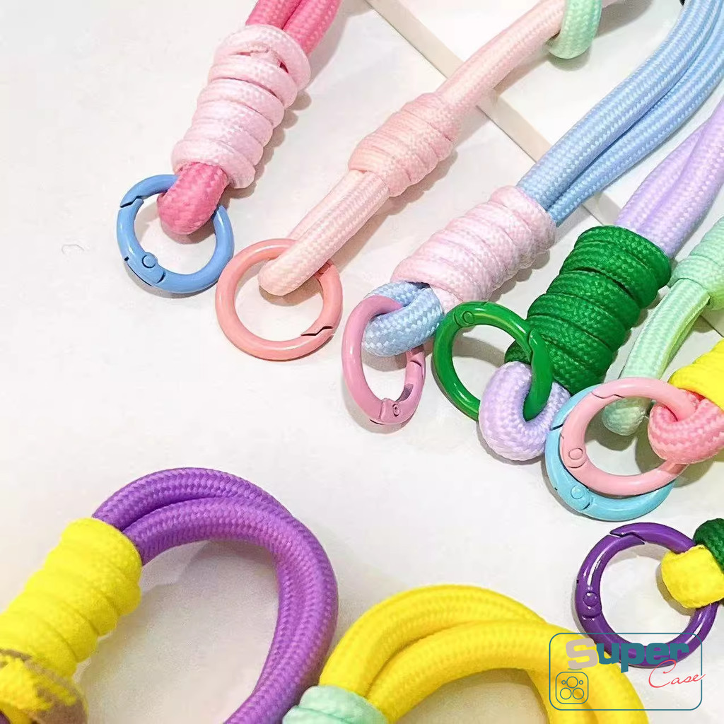 Dây buộc điện thoại màu kẹo Morandi Macaron đơn giản thời trang