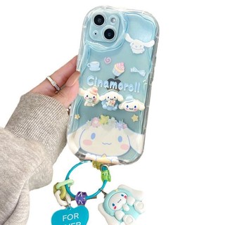 [Khuyến nghị của cửa hàng] Thích hợp cho vỏ điện thoại Apple 14promax Nữ mới iPhone13 Mặt dây chuyền quế ba chiều 7plus Trong suốt 9.24 ATJP