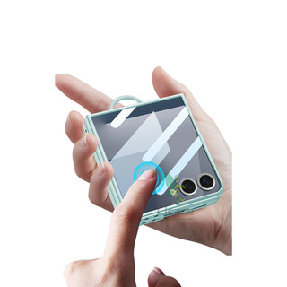 Vỏ bọc giá đỡ vòng từ tính mỏng cho Samsung Galaxy Z Flip 7 6 5 Vỏ sạc không dây màn hình kính