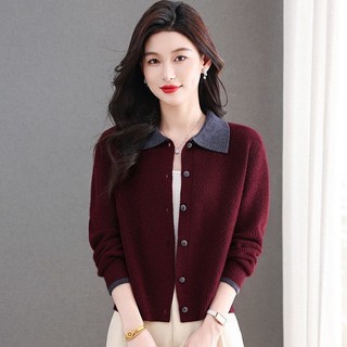 Áo Len Cardigan Nữ Dáng Rộng Mỏng, Chất Liệu Dệt Kim, Phong Cách Hàn Quốc