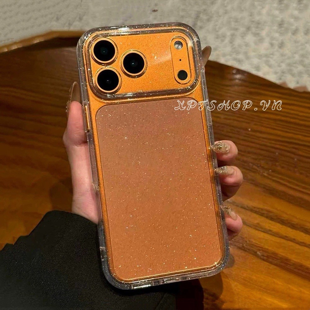 Ốp Điện Thoại Mềm Trong Suốt Lấp Lánh Cho iPhone 17ProMax 17Air 16 15 14 13 Vỏ Bảo Vệ Chống Sốc