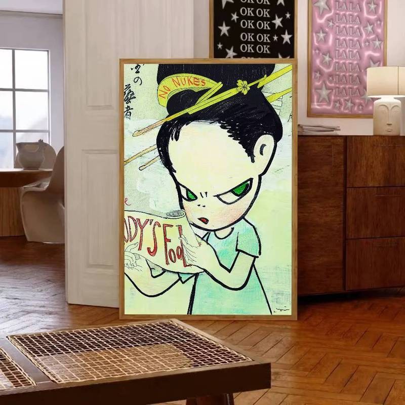 Yoshitomo Nara Dream Doll Poster Canvas In Thích Hợp Cho Trang Trí Nhà Cafe Bar Trang Trí Tường Phòng