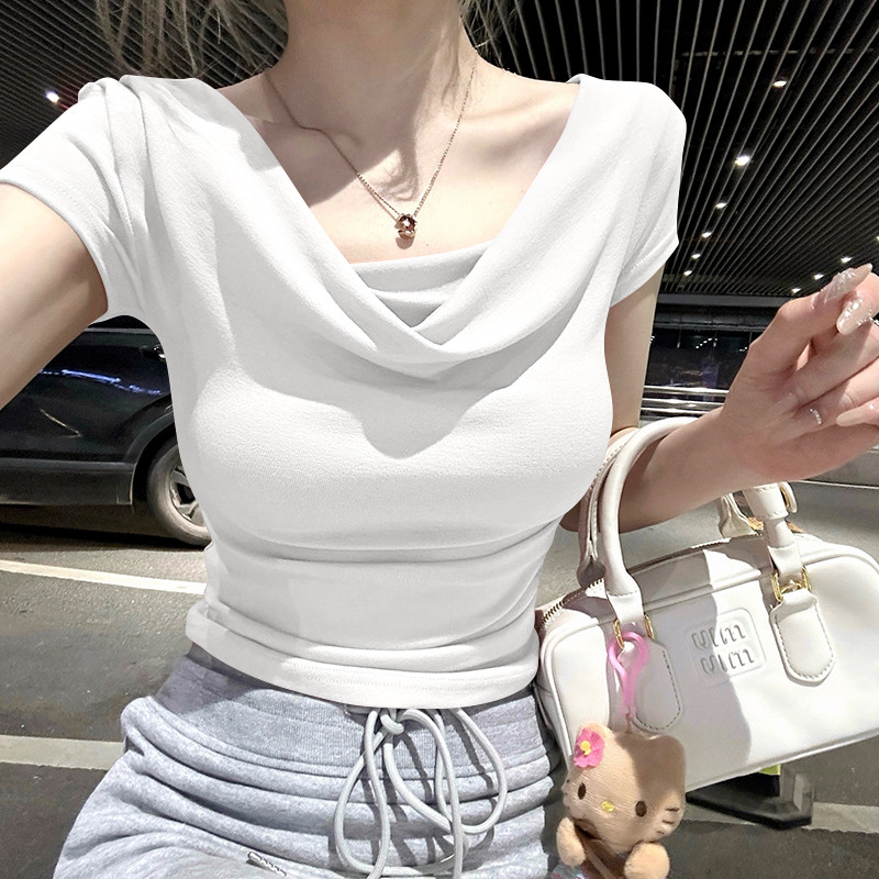 Áo thun ngắn tay dành cho nữ mùa hè, thoáng mát và đơn giản, phù hợp cho những ngày nóng