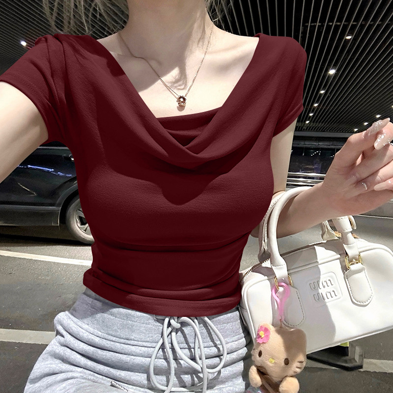 Áo thun ngắn tay dành cho nữ mùa hè, thoáng mát và đơn giản, phù hợp cho những ngày nóng
