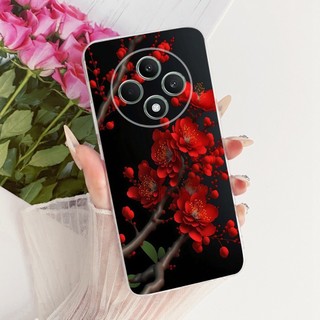 Dành Cho OPPO Reno 12F 4G 5G Vỏ Reno 12 FS CPH2637 CPH2687 Vỏ Silicon Mềm Hoa Bướm Thời Trang Cho OPPO F27 Vỏ Điện Thoại