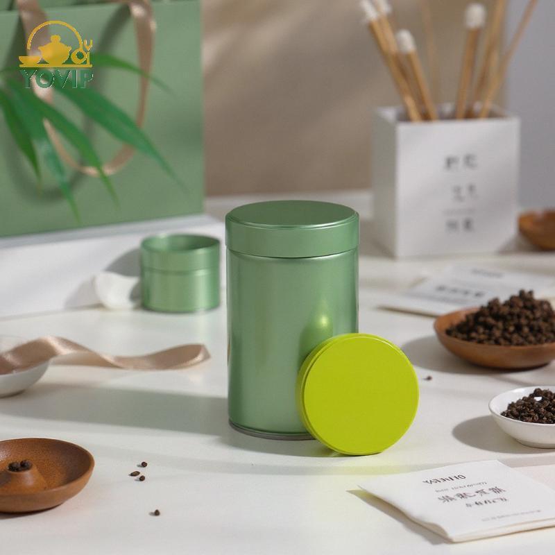 YOVIP Kín Hơi Trà Thiếc Hộp Đựng Lá Trà Matcha Kín Thực Phẩm Tổ Chức Trà Nhà Bếp VN