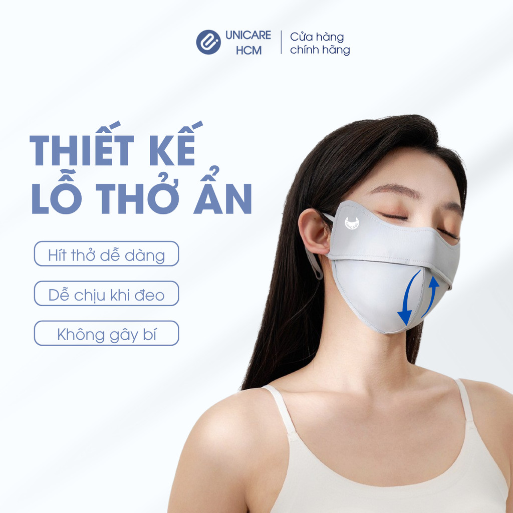 [Combo 3 chiếc] Khẩu trang UV-Proof UniCare chính hãng, vải mềm mịn, chống nắng, chống UV 99% | BigBuy360 - bigbuy360.vn
