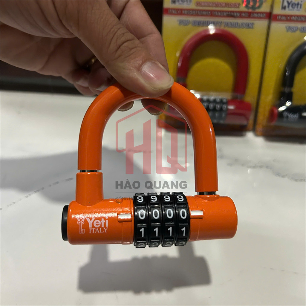 Ổ Khóa Số Yeti Italy YT701 – Ổ Khóa Mã 4 Số Chống Trộm Cao Cấp, Chất Liệu Thép Cứng, Giao Màu Ngẫu Nhiên