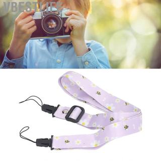 VBESTLIFE Dây đeo cổ vai 1,2m Dây đeo máy ảnh in hoa văn đa chức năng cho Mini 12 11 8 9 (Hoa cúc tím)