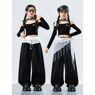 Đồ Nhảy Hiện Đại Hiphop Trẻ Em Set Đồ Dance Jazz Quần Nhảy Crop Top Đồ Nhảy Cho Bé Gái Bộ Tập Nhảy Cho