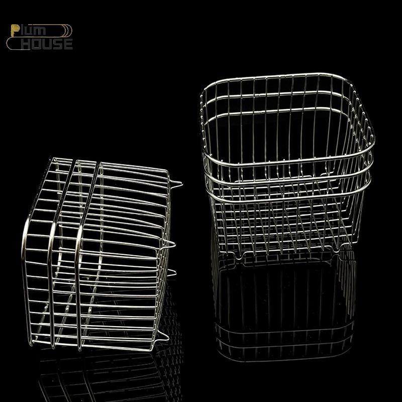 PlumHOUSE 304 Giỏ Thoát Nước Inox Hộ Gia Đình Giỏ Đựng Đồ Nhà Bếp Vuông Trái Cây Giỏ Rau Củ Mỹ Phẩm Giỏ Bảo Quản VN