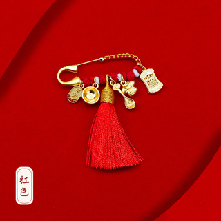 Mặt dây chuyền thổ cẩm handmade bằng cát vàng, dây đỏ - Trang sức thời trang an toàn