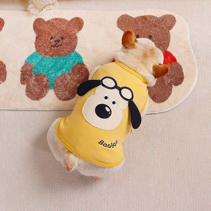 2024 Quần Áo Cho Chó Mùa Hè Mỏng Co Giãn Thú Cưng Bichon Pug Pháp Chiến Đấu Áo Quần Áo Mùa Hè Thoáng Khí Dễ Thương