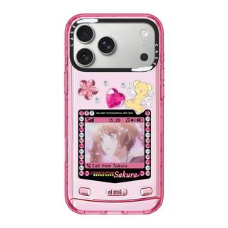 CASECASE X Cardcaptor Sakura: Sakura 2 Incoming Call Case Màu Hồng Fizz Trong Suốt Cứng Hút Từ Tính Tác Động Cho Apple IPhone 12 13 14 15 16 17 Pro Max Air Plus Có Hộp