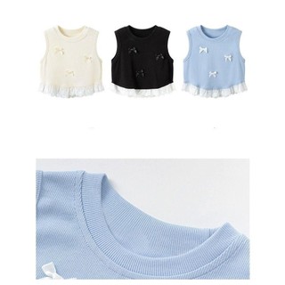 ÁO Thun NgắN Tay KhôNg Tay MớI DàNh Cho Bé GáI ChấT LiệU Cotton ThoảI áO áO Thun Cotton 100%