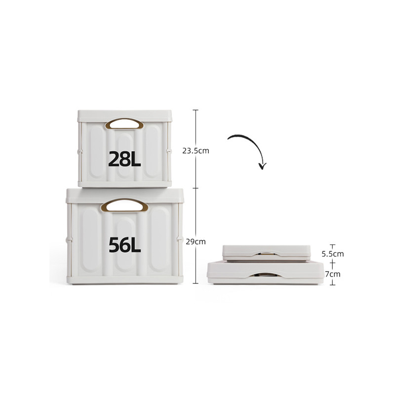 Camel CROWN Hộp lưu trữ cắm trại 28L / 56L Hộp lưu trữ gấp Giày bốt ô tô dung tích lớn