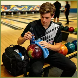 Xịt làm sạch bóng bowling di động với chất tẩy vết bẩn Khăn Bowling Ball Scuff Cleaner cho hiệu suất kouvn