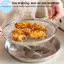 Pufangbliss Dụng cụ lọc dầu bằng thép không gỉ có thể tái sử dụng Khay lọc tròn cao cấp cấp thực phẩm cho nhà hàng Nhà bếp Tách mỡ VN