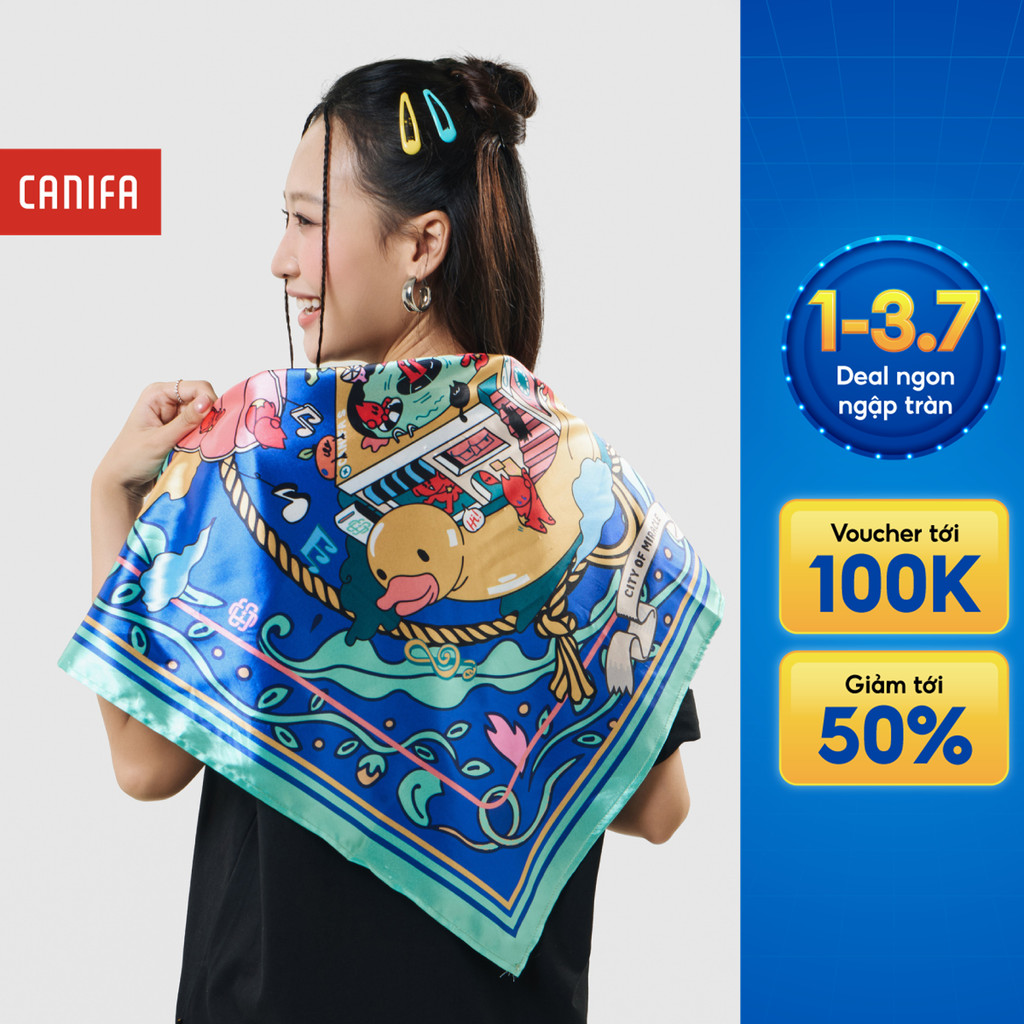 Khăn Badana Mơ Màng CANIFA vuông 5AC25W004