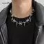 AqToCna Punk Kim Loại Gai Đinh Tán Choker Nelace Dành Cho Nam Nữ Gothic Hip Hop Hai Lớp Xương Đòn Dây Xích Nelace Y2K Phụ Kiện Trang Sức AqToCna