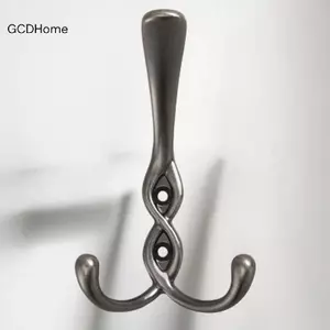 GCDHome 1 Cái Hợp Kim Kẽm Đồng Treo Tường Móc Khóa Mộc Mạc Túi Móc Treo Mũ Áo Dây Móc Treo Nhà Bếp Phòng Tắm Áo Khoác Ra Móc HOT