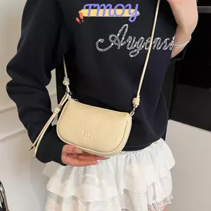 TMOY Thời Trang Đơn Giản Màu Trơn Đeo Vai Nách Túi Nữ Da PU Đeo Ngang Túi Đi Lại Thường Ngày Túi đeo dưới cánh tay TMOY
