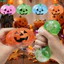 QEARY Halloween Bí Ngô Bóp Đồ Chơi, Kết Cấu Mềm Mại Co Giãn Pinching Squishy Fidget Đồ Chơi, Mới Lạ Lấp Lánh Đàn Hồi TPR Chậm Phục Hồi Thông Hơi Đồ Chơi Đảng