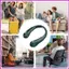 Quạt Cho Cổ 5 Tốc Độ Yên Tĩnh Không Lưỡi Tiện Ích Có Màn Hình LED Xung Quanh Cổ Quạt Cho Du Lịch Mùa Hè Cắm Trại lyuvn