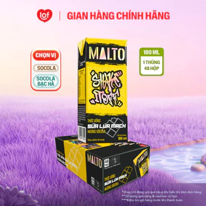 Đủ vị sữa lúa mạch MALTO Shake It Off thùng 48 hộp x 180ml