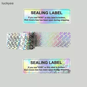 Luckyew 50 Chiếc Bảo Hành Bảo Vệ Stier Con Dấu An Ninh Giấy Nhọn Tamper Chống Bảo Hành Void Nhãn Stiers Nhãn Dính TQ