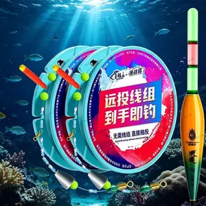 Bộ dây câu Bobber tự động PYCOU, để sử dụng dây câu hai mục đích ngày và đêm với Bobber, dễ dàng đúc mịn Phụ kiện câu cá Bobber trượt tự động