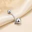 Nhẫn Rốn BRBRAA, Quả Bóng Tròn Hai Đầu Hợp Kim Titan Rốn Stud, F136 Chủ Đề Bên Ngoài G23 Phong Cách Thanh Cong Trang Sức Cơ Thể Xuyên Cơ Thể