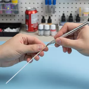 Ống nhựa ABS tròn HFTOY 50 chiếc trong 05 08 1 15 2 25MM Kích thước để xây dựng mô hình DIY Xây dựng và sửa chữa sở thích ~
