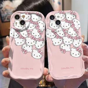 Ốp lưng tương thích cho iPhone 17 Air 16 15 14 13 12 11 Pro X XR XS Max SE 2020 6 7 8 Plus Kem gợn sóng viền cong Họa tiết thiết kế sáng tạo NYKB253