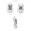 Mùa hè 2026 Retro Haze Xám Ren Khâu Áo yếm Ngực eo hẹp Slim-fit Slimer Look Hot Girl Niche Áo không tay