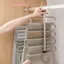 Móc treo quần ma thuật gấp 5 / 9 lớp bằng thép không gỉ Tiết kiệm không gian Quần áo Ra Sắp xếp cho tủ quần jean Khăn quàng cổ