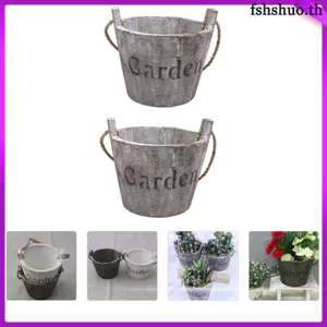 Chậu cây trong nhà Chậu hoa mộc mạc Vintage