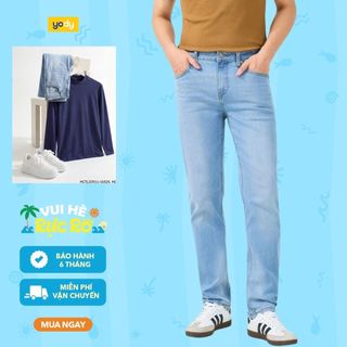 Quần jeans nam dang slimfit YODY co giãn mặc thoải mái tôn dáng MCJE25A150