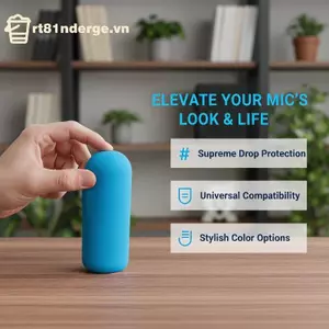 Tay Cầm Micro GE 1 Bộ Vỏ Cao Su Bền Cho Thiết Bị Cầm Tay Không Dây KTV Karaoke Sử Dụng VN