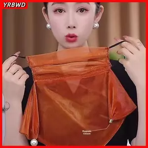 Khăn YRBWD Yashmak, Khăn lau chống nắng mùa hè đa chức năng đầy màu sắc, Khăn lụa từ tính ấm cổ thanh lịch